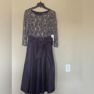 Elegant attire plum color